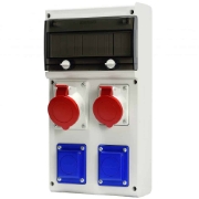 Imagine ORGANIZARE SANTIER CABLAT IND 5P 1X32A 1X16A 2XSCHUKO