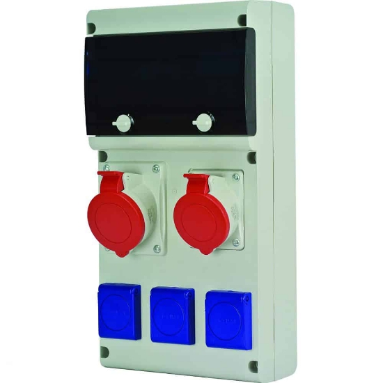 Imagine ORGANIZARE SANTIER IND 5P 1X32A 1X16A 3XSCHUKO