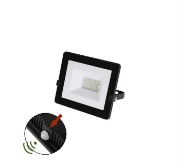 Imagine PROIECTOR "SLIM" 20W SMD LED lumina alba (4000k) negru + fotocelula