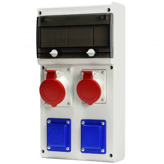 Imagine ORGANIZARE SANTIER IND 5P 2X16A 2XSCHUKO