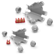 Imagine Ramificatii preumplute cu gel Little Joint Y IP68/IP69K (blister 1/pc) gri