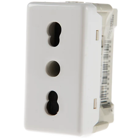 Imagine Priza Stil Mod 2pini italian alb 20203