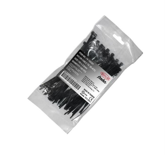 Imagine COLIERE CABLU 150X3.6MM NEGRU