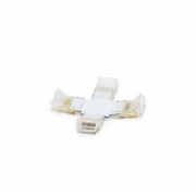 Imagine CONECTOR CRUCE + PENTRU BANDA RGB CU LED (10mm)