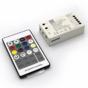 Imagine CONTROLER + DIMMER CU TELECOMANDA pentru BANDA LED RGB 15A sau RGB+ALB 16A