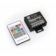 Imagine CONTROLER + DIMMER CU TELECOMANDA pentru BANDA LED RGB 20A