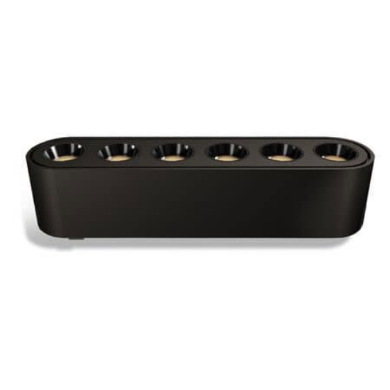 Imagine Corp (lentile la 36 grade) cu LED 6w pentru sina 40VDC lumina alba - negru