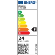 Imagine CORP ALB OVAL CU INTRERUPATOR LED 24W CCT L:900mm