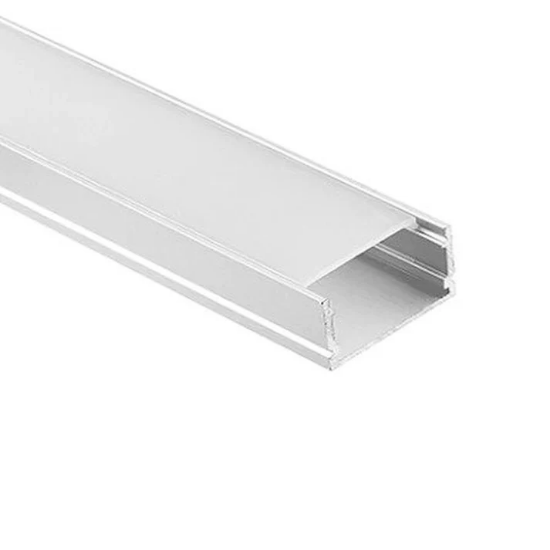 Imagine PROFIL APLICAT"LAT"2M DIN ALUMINIU CU DISPERSOR 200X30X10MM VALUE (145-70953)EUROLAMP
