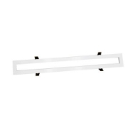 Imagine Rama montaj incastrat in rigips pentru corp SLIM de 18W - alba 630x107
