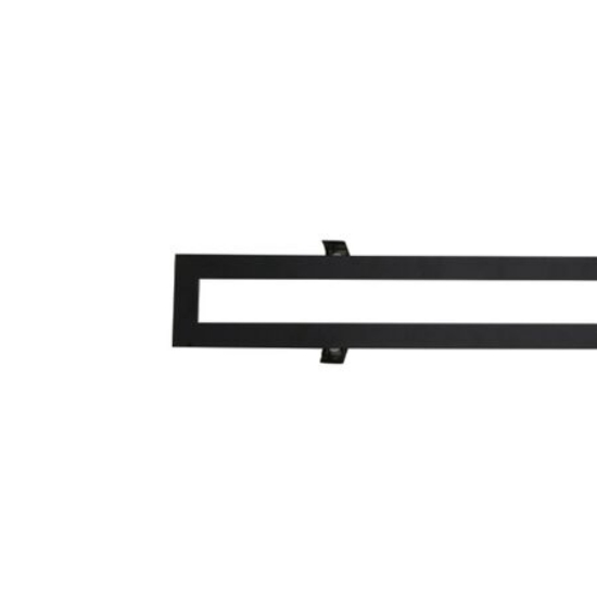 Imagine Rama montaj incastrat in rigips pentru corp SLIM de 36W - neagra 1230x107