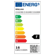 Imagine Spot dublu cu LED 2x8w pentru sina 40VDC lumina calda - alb