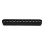 Imagine Corp (lentile la 36 grade) cu LED 12w pentru sina 40VDC lumina alba - negru