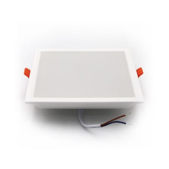 Imagine Corp patrat SLIM alb "ST" cu led 15W lumina alba D:142x142mm (sistem incorporat)