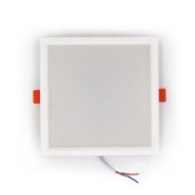 Imagine Corp patrat SLIM alb "ST" cu led 15W lumina alba D:142x142mm (sistem incorporat)