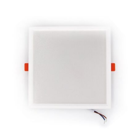 Imagine Corp patrat SLIM alb "ST" cu led 20W lumina calda D:168x168mm (sistem incorporat)