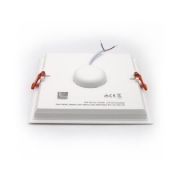 Imagine Corp patrat SLIM alb "ST" cu led 24W lumina calda D:218x218mm (sistem incorporat)