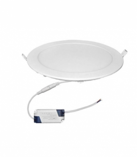 Imagine Corp rotund SLIM alb "ST" cu led 18W lumina rece D:220mm