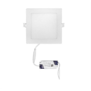 Imagine Corp patrat SLIM alb "ST" cu led 12W lumina calda D:170x170mm