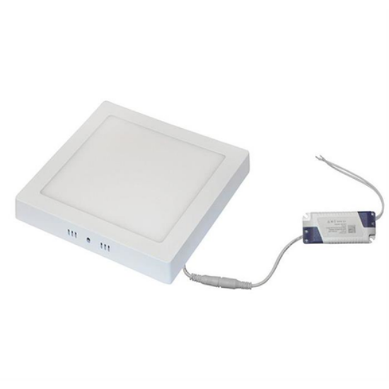 Imagine Corp patrat SLIM alb "PT" cu led 24W lumina calda D:300x300mm