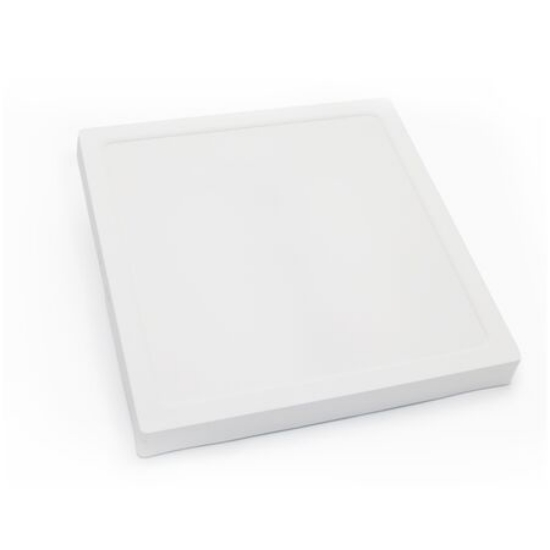 Imagine Plafoniera patrata din plastic alba cu led 18W lumina alba - IP20