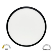 Imagine Plafoniera rotunda neagra cu LED CCT 24W-28W-32W - IP40
