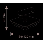 Imagine Aplica 3w & spot 6w cu led lumina calda 230V - negru