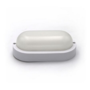 Imagine Aplica ovala alba cu led 8W lumina alba - IP54
