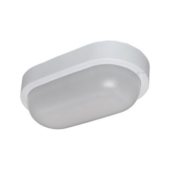 Imagine Aplica ovala alba cu led 8W lumina alba - IP54