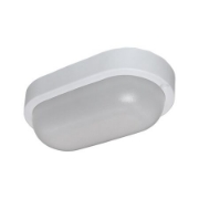 Imagine Aplica ovala alba cu led 12W lumina alba - IP54