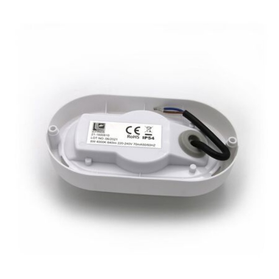 Imagine Aplica ovala alba cu led 18W lumina alba - IP54