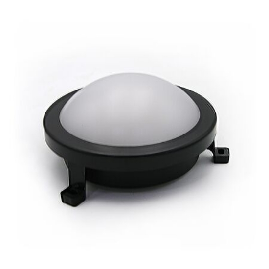 Imagine Corp-aplica rotunda negru cu led 6W lumina alba 230V - IP54