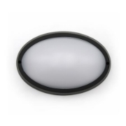 Imagine Aplica LED ovală 15W 230V Lumină Albă IP65 Negru