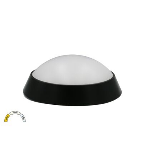Imagine Plafoniera rotunda negru cu led 20W CCT 230V - IP65