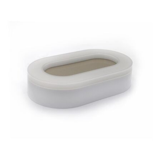 Imagine Plafoniera oval alba & oglinda cu led 11W lumina alba - IP64