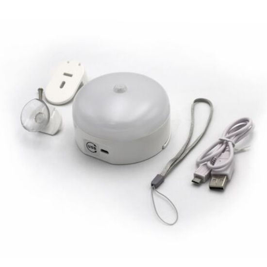 Imagine Corp de iluminat LED "mini" reincarcabil - 3W - cu senzor - rotund