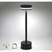 Imagine Veioza LED CCT dimabil reincarcabila - 2W - neagra