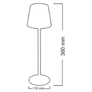 Imagine Veioza LED CCT dimabil reincarcabila - 3W - negra