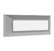 Imagine Corp PT policarbonat GRI 3W LED dreptunghiular orizontal LUMINA CALDA IP65