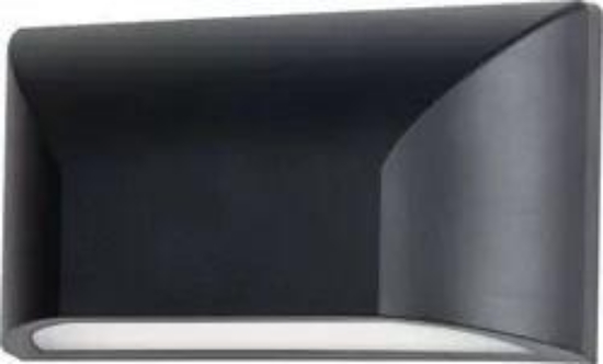 Imagine Corp Dreptunghiular Orizontal cu LED 6W 230V Lumină Caldă IP65 Grafit