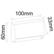 Imagine Corp PT policarbonat ALB 2W LED dreptunghiular CCT IP65