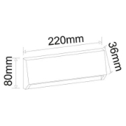 Imagine Corp PT policarbonat GRI 3W LED dreptunghiular CCT IP65