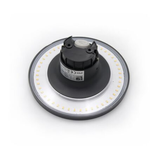 Imagine Corp de iluminat rotund LED 8W 230V lumină caldă IP65 grafit