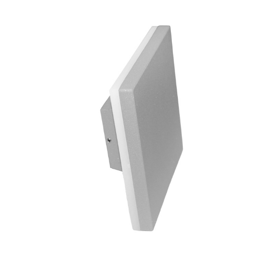 Imagine Corp de iluminat patrat gri PT cu LED 10W 230V IP54 LUMINA ALBA