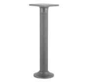 Imagine Stalp policarbonat 70cm & corp patrat gri cu LED 8W 230V LUMINA ALBA