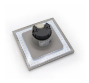 Imagine Corp de iluminat patrat gri PT cu LED 8W 230V IP65 LUMINA ALBA