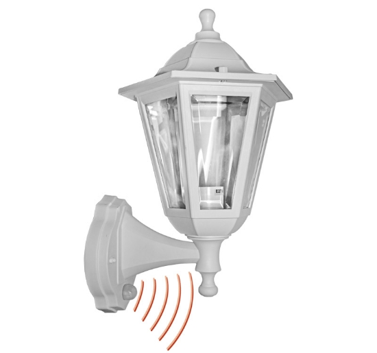 Imagine Corp de iluminat cu senzor de miscare policarbonat 935 "PT" ALB E27 IP44