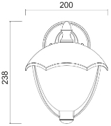 Imagine Aplica 36072 (down) aluminiu E27 IP44 Alb