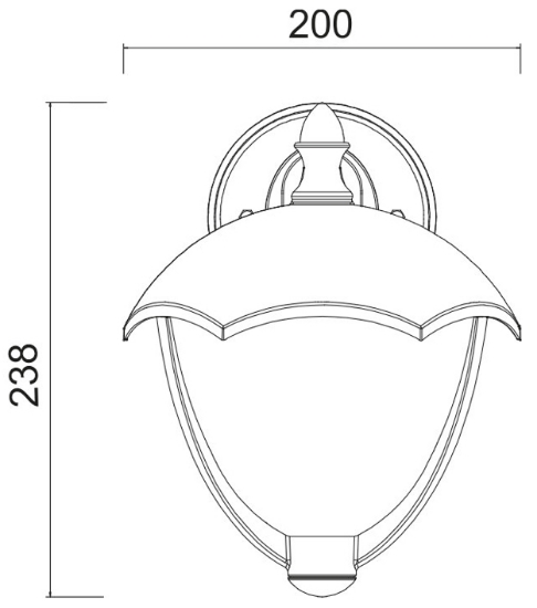 Imagine Aplica 36072 (down) aluminiu E27 IP44 Alb