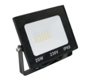 Imagine Proiector 20W SMD LED lumina calda (3000k) negru - 4y